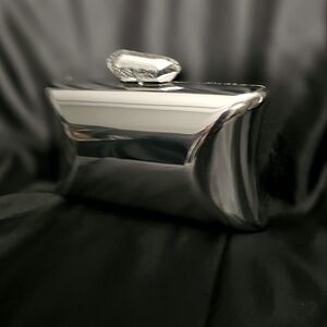 Mirrored Silver Mini Clutch